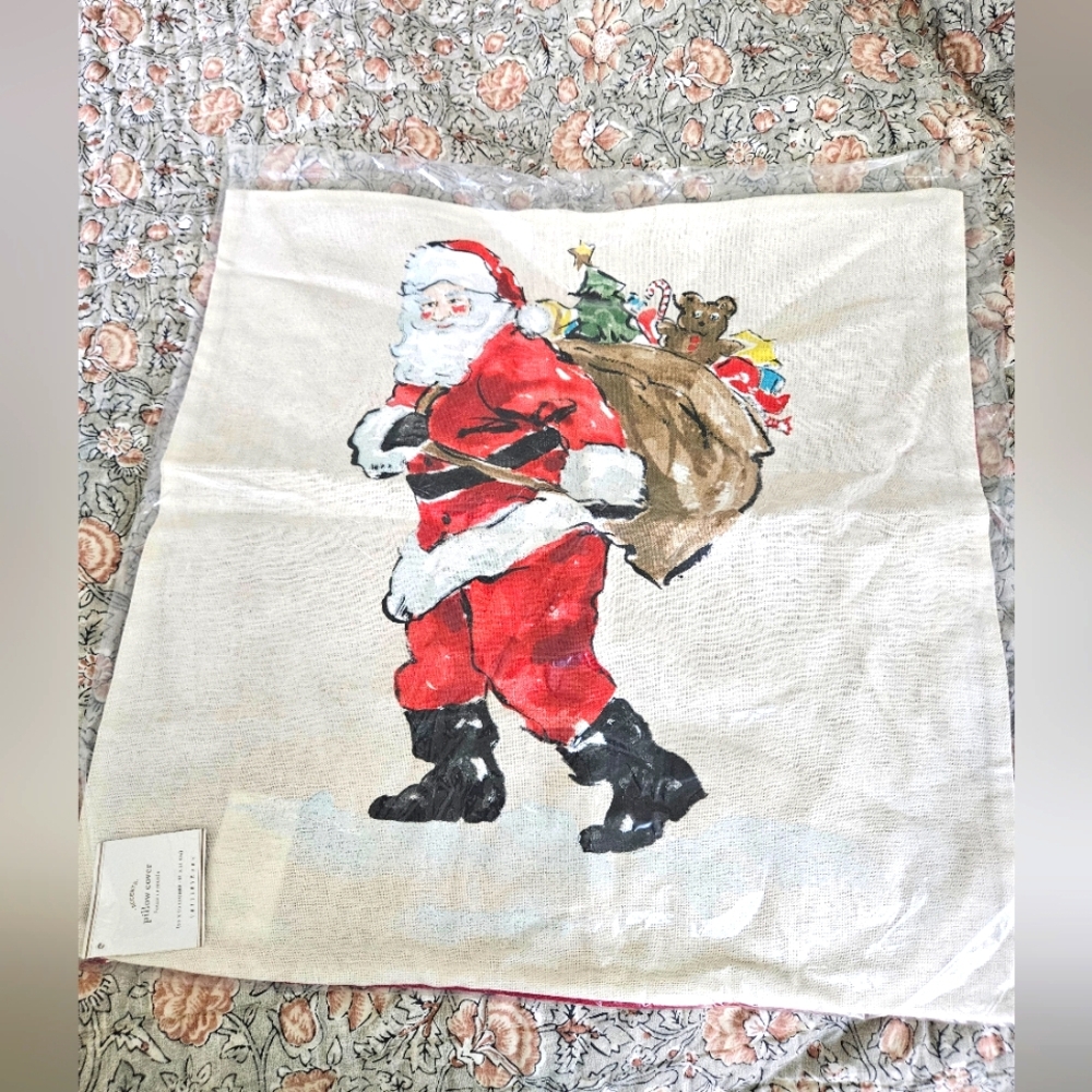 Santa pillow cover